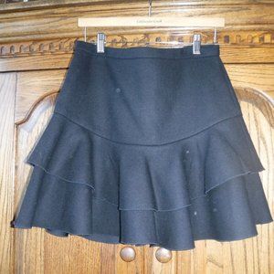J Crew black flouncy skirt